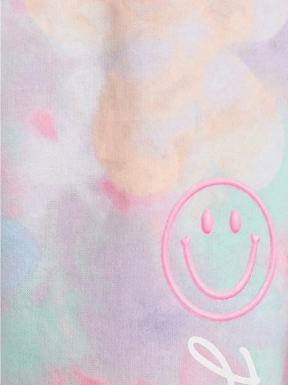 Justice Pastel Tie-Dye Fleece Everyday Joggers - Pink, Purple, Blue, Mint-S 7/8